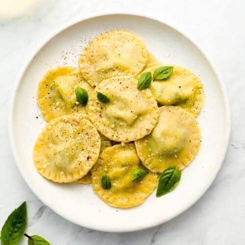 SPINACH AND RICOTTA RAVIOLI